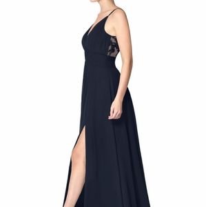Azazie Maren Allure Dress Dark Navy
